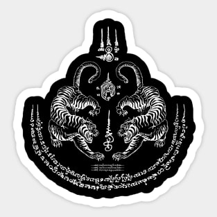 Thai Tiger Sak Yant Tattoo Thailand Sticker